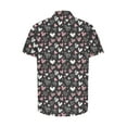 thumbnail image 5 of hotojiny Summer Men's Shirts Casual Button Down Short Sleeve T-Shirts Valentine's Day Outfit Fashion Printed Boho Beach Top M-4XL, 5 of 5
