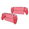 thumbnail image 2 of Funda Protectora Transparente PC A Prueba Golpes Lavable para PS5 Portal () Rojo, 2 of 7