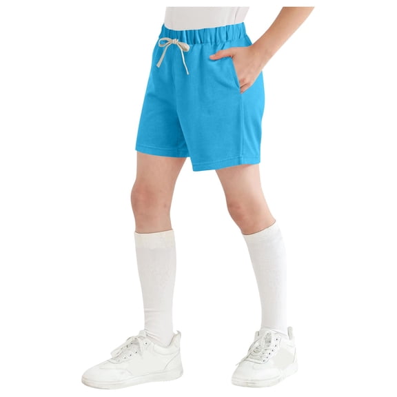 Gubotare Boys Shorts Cargo Boys Running Shorts Quick Dry Lightweight Athletic Shorts with Pockets for Workout Gym Training Outdoor,Blue 18-24 Months