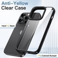 thumbnail image 3 of JETech Case for iPhone 13 Pro Max 6.7-Inch, Shockproof Phone Bumper Cover, Solid Color Matte TPU Frame, Anti-Scratch Clear Back (Black), 3 of 6