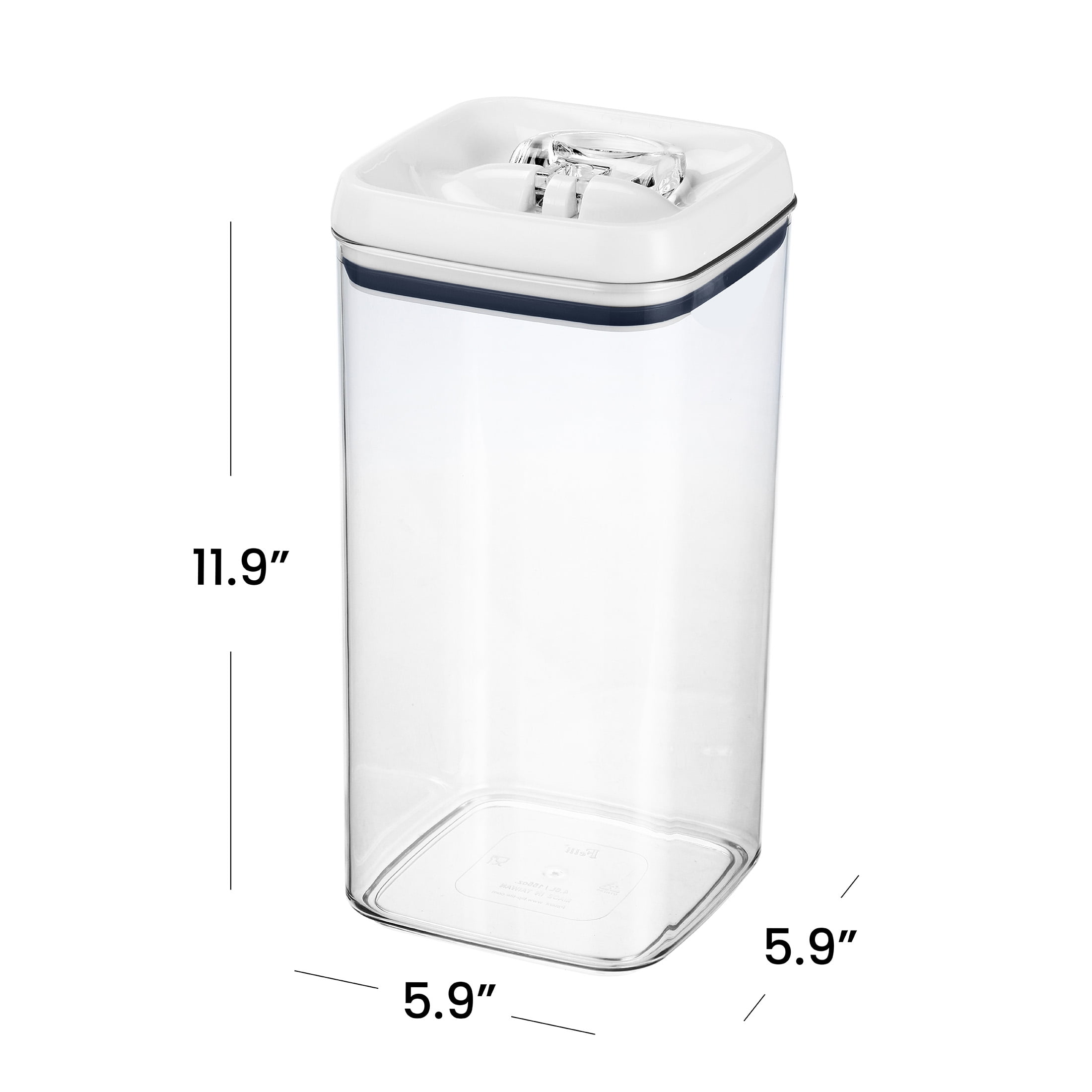 (2 pack) Better Homes & Gardens Flip-Tite® 19 Cup Airtight Square Food Storage Container, BPA-Free, Stackable Large Pantry Canister, Best Used for Pantry Organization and Food Storage