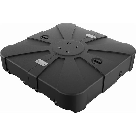 290 lbs Cantilever Patio Umbrella Base, Large Fillable Stand with Wheels for Outdoor Heavy Duty Offset Umbrellas