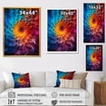 thumbnail image 4 of Designart "Space Fractal Spiral Bursting with Color V" Geometric Canvas Wall Art - Modern Colorful Abstract Fractal Entryway Wall Art, 4 of 6