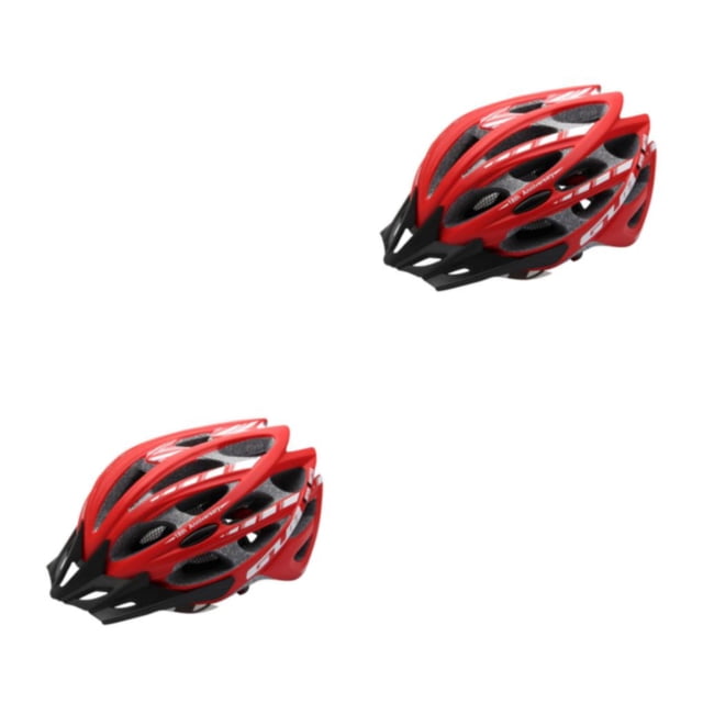 Casco de bicicleta Eigraketly 30 hoyos protección deportiva moldeado integralmente Rojo/L 2piezas