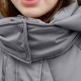 thumbnail image 6 of BZGTZT Women's Hooded Long Coat Winter Longer Thickened Solid Color Jacket Casual Zip Up Outerwear with Pockets, 6 of 7
