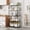 Black, variant on Qiyester 5 Tier Storage Shelves Adjustable Storage Shelf Heavy Duty Standing Shelf 66 Lbs Capacity for Kitchen Pantry Closet Bathroom Laundry Garage, Black