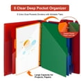 thumbnail image 7 of Telescoping Project Organizer Binder, 2-Pack 1 inch 3 Ring Binder with 5 Color Dividers, with Customized Front Cover & 1 Extra Pocket Red, 7 of 7