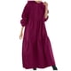 thumbnail image 1 of Sudadera sin capucha Gibobby Vestido largo a la moda para Mujer Rosa L, 1 of 5