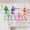 5(color), variant on Joyfy 5 Pcs Halloween Skeleton Decorations,16 inch Full Body Poseable Skeleton with Movable Joints for Halloween Indoor Outdoor Party,Graveyard,Haunted House Accessories,White