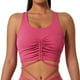 thumbnail image 1 of Mujer Sujetadores deportivos Poliamida Poliuretano Fibra Sin mangas Cuello en U Espalda en forma de I para Yoga Fitness Rojo M, 1 of 7