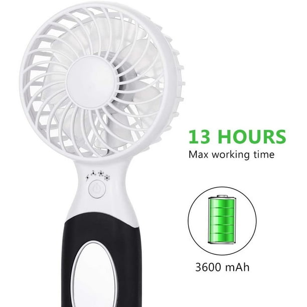 3600mAh Portable Handheld Fan for Travel, Outdoor