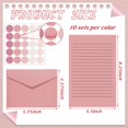 Gilprop 100 Pcs Stationery Paper Lined Stationery Paper and Envelopes