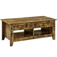 thumbnail image 4 of Alden Design 47.5" Lift Top Coffee Table with 2 Storage Compartments, Rustic Brown, 4 of 11