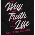 thumbnail image 2 of Way Truth and Life Christian Faith Womens Slim Fit Graphic Tee Brisco Brands S, 2 of 5
