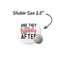 thumbnail image 4 of Happily Ever After Wedding Favor Stickers 2.5 inch Diameter Set of 100, 4 of 5