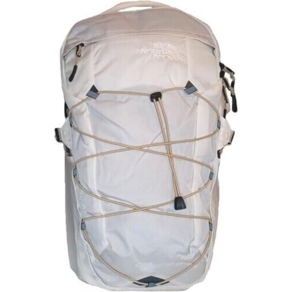 The North Face Unisex Borealis Laptop Backpack, Gardenia White/Khaki Stone