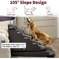 thumbnail image 4 of Dog Stair Ramp for High Beds. 6-Step Dog Stair Ramp for Sofa Beds. Pet Steps for Dogs. Non-Slip, Balanced and Portable. Multifunctional 6 Steps, Gray, 4 of 4