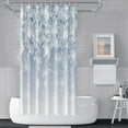 thumbnail image 6 of Snowflake Shower Curtain Crystal Clear and Glittering Snowflakes Waterproof Polyester Shower Curtain for Bathroom Decor Set with Hooks 72Wx84L inches, 6 of 6