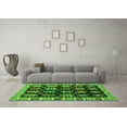 thumbnail image 3 of Ahgly Company Indoor Square Abstract Green Modern Area Rugs, 4' Square, 3 of 4