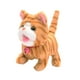 thumbnail image 4 of Gato de peluche eléctrico que maúlla, gato electrónico que mueve la cola, animal de peluche tierno, juguete para mascotas para niños, gato de juguete amarillo, 4 of 8
