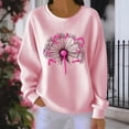thumbnail image 4 of Trikvn Women's Long Sleeve Graphic Shirts Print Pullover Ribbed Knit Crew Neck Casual Blouse Fall Tops Lightweight Comfortable Wear, 4 of 5