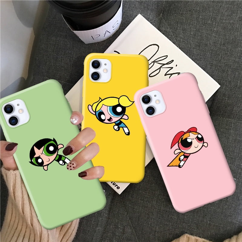 Color Phone Case For Iphone 12 Pro Max Classic Powerpuff Girls Cartoon Phone Cover For 13 Pro Max 12mini Iphone 11 Pro Xs Max Xr X 6 6s Plus 7 8 Plus