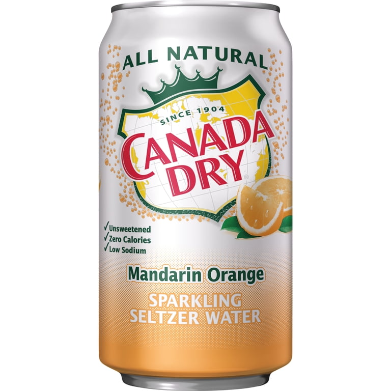 Canada Dry Original Carbonated Mandarin Orange Sparkling Seltzer
