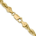 thumbnail image 4 of Diamond2Deal 14K Yellow Gold 5.5 mm Diamond-cut Rope Chain Necklace for Mens 28", 4 of 7