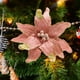 thumbnail image 5 of Árbol de Navidad Decoraciones Paño Simulación Flores 28 cm Rojo Rosa Blanco Azul Verde, Decoraciones de Navidad para el Regalo de Fiesta de Boda Del Hogar, 5 of 7