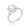thumbnail image 1 of Womens Oval Wedding Ring Set - Size 6, 1 of 1