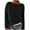 Black-76, variant on HTNBO Long Sleeve Sweater for Women Loose Fit Casual Solid Color Knitted Pullover