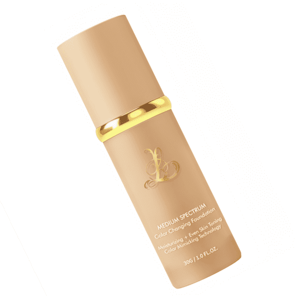 Color Changing Foundation,Foundation 4 in 1-Medium Spectrum Cosmetics Foundation Liquid with SPF 50 , (1 pack)