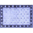 thumbnail image 1 of Ahgly Company Machine Washable Indoor Rectangle Persian Blue Traditional Area Rugs, 3' x 5', 1 of 4