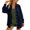 Navy women's long sleeve button down blouses a1, variant on thefmos Women's Fall Long Sleeve Button Down Blouses Casual Collared Top Open Front Loose Shirt Winter Basic Dressy Tunic Tops Trendy Spring Vacation Fashion Clothes, Light Blue S