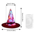 thumbnail image 3 of Less Than 5 Party Light-up Decoration Halloween Hat Witch Hat Scene Layout LED Lights String Hat Party Witch Hat, 3 of 5