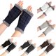 thumbnail image 5 of Calentadores de brazos de invierno Guantes cálidos sin dedos Ganchillo a mano, 5 of 5