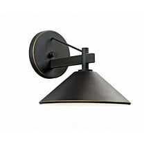 Kichler Ripley 9" 1 Light Olde Bronze Outdoor Wall Sconce with Metal Shade