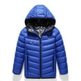 thumbnail image 4 of Hicidod Girls Heated Coat Rechargeable Electric Warming Puffer Heating Jacket Waterproof Hooded Thicken Boys Down Coats, 4 of 6