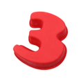 thumbnail image 1 of ENJOYW Creative Number Shape Cake Mold Elastic Heat-resistant Silicone Chocolate Mold for Home Cake Mold, 1 of 7