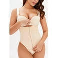 thumbnail image 1 of Full Size Adjustable Strap Zip-Up Shaping Bodysuit, 1 of 15