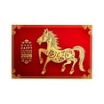 thumbnail image 1 of TIELUTT 2026 Year Door Mat Horse Year Velvet Entrance Rug Non Welcome Mat for Home Entryway Front Bed Throw Blankets Couch Blankets 8by10 Area Rugs Thick Blankets Textu Soft Throw Blanket, 1 of 5