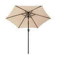 thumbnail image 7 of FLAME&SHADE 9 ft Outdoor Market Patio Table Umbrella with Tilt, Beige, 7 of 7