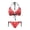 Snowflake & Bell Print, variant on Chririnla Women's Halter Neck Two Piece Bikini Set Cartoon Santa Christmas Print Quick Dry Sexy Swimwear for Beach Vacation & Pool Party