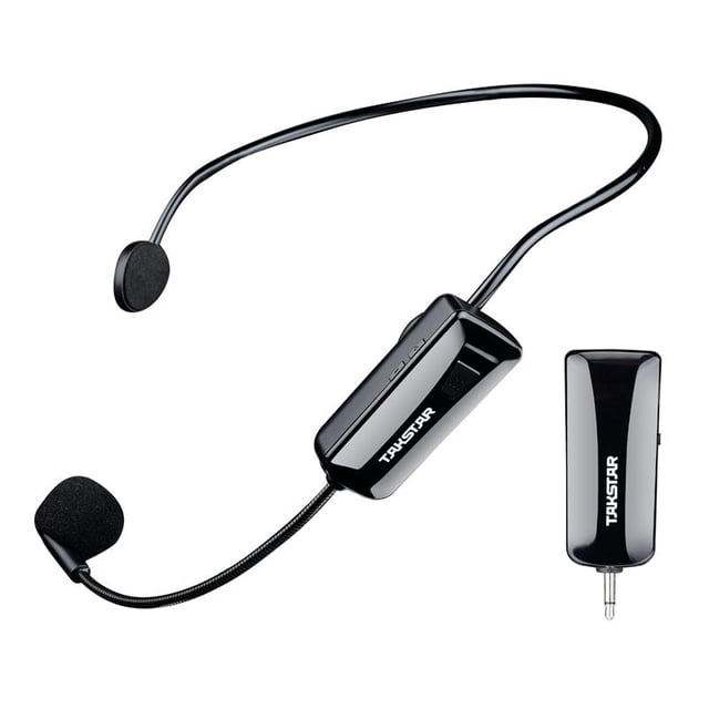 Micrófono de condensador para auriculares UHF inalámbricos Takstar HM200W