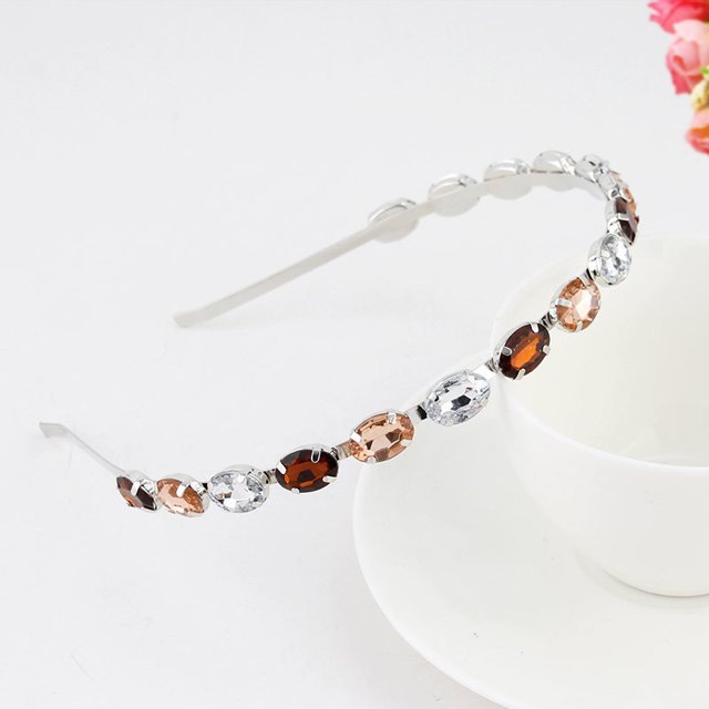 Diadema estilo metal con diamantes de imitación, accesorios para el cabello con flores, aleación, perlas de imitación, hojas, estrellas, diadema estilo barroco vintage