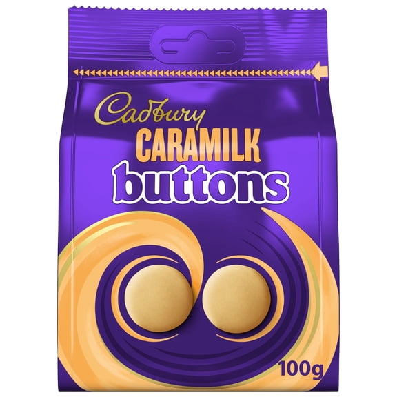 Cadbury Caramilk Chocolate Buttons Bag 100G, Imported from Britain