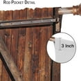 thumbnail image 3 of Rustic Curtains for Bedroom, Old Barn Door Wooden Board Living Room Curtains, Rural Hardwood Farmhouse Western Retro Drapes 2 Panel Sets,52x84 Inch, 3 of 6
