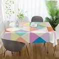 thumbnail image 3 of Yayeee Tablecloths 54" x 72" Rectangle Wrinkle Resistant Party Table Cover, Abstract Geometric, 3 of 8