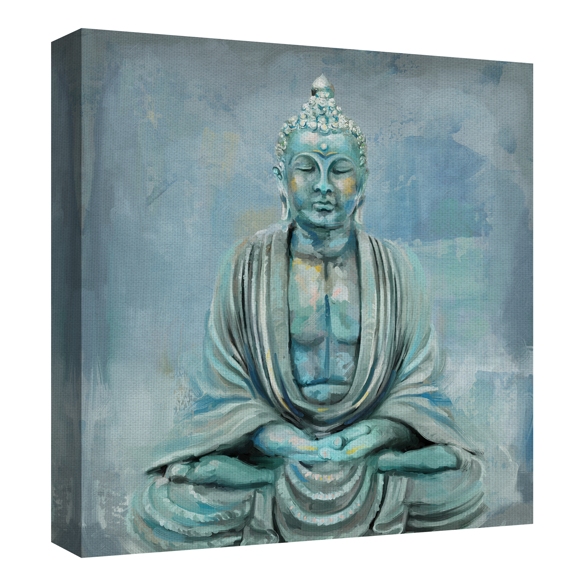 Masterpiece Art Gallery Dharma Buddha by Studio Arts Canvas Art Print 24" x 24"
