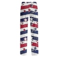 thumbnail image 6 of FrzhBrz 4th of July Pajama Pants Women Soft Wide Leg Loose Pj Bottoms Stretch Pj Pants Drawstring 250th Anniversary Sleepwear Bottoms Lounge, 6 of 6